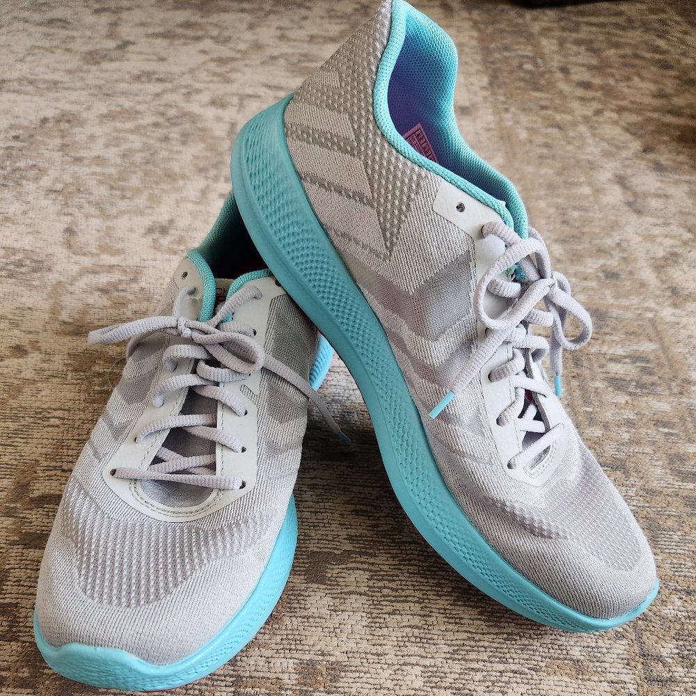 Skechers Go Run Razor 3+ 8.5 Blue Aqua Women